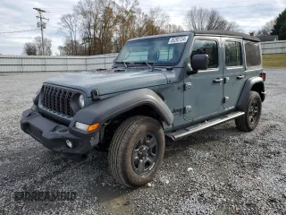 2024 Jeep Wrangler Sport with VIN 1C4PJXDG0RW332722, listed as a Copart auction lot 85292724 with 8,066 mi miles and Salvage Title. Bid and sale history available at DreamBid. Image 1.
