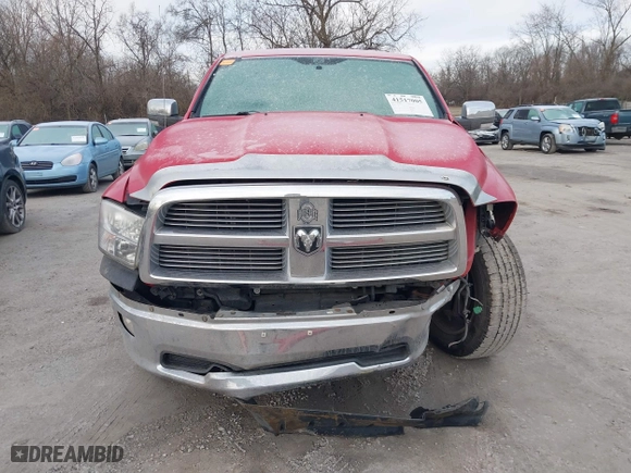 2010 Dodge Ram 1500 SLT with VIN 1D7RV1CT1AS261380, listed as a IAAI auction lot 41517005 with 92,768 mi miles. Bid and sale history available at carsss.com. Image 13.