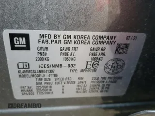 2022 Buick Encore GX Essence с VIN KL4MMGSL4NB041307, выставлен на аукционе Copart как лот 53014545 с пробегом 79 359 миль миль и Списание • Salvage title. История ставок и продаж доступна на DreamBid. Изображение 14.
