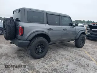 2023 Ford Bronco with VIN 1FMEE5DPXPLC01694, listed as a IAAI auction lot 41389276 with 10,512 mi miles. Bid and sale history available at carsss.com. Image 4.