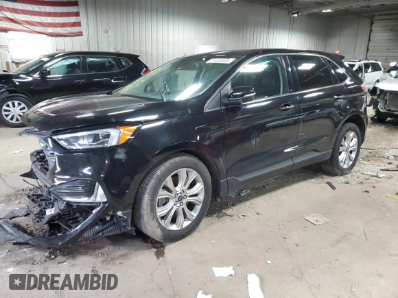 2022 Ford Edge Titanium with VIN 2FMPK4K94NBA62742, listed as a Copart auction lot 51049505 with 0 mi miles and Non Repairable. Bid and sale history available at carsss.com. Image 1.