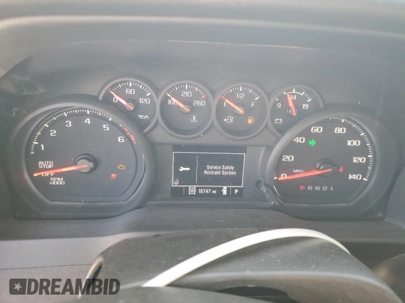 2022 Chevrolet Silverado 1500 Custom with VIN 1GCPDBEK4NZ522349, listed as a Copart auction lot 49416685 with 15,747 mi miles and Salvage Title. Bid and sale history available at carsss.com. Image 9.