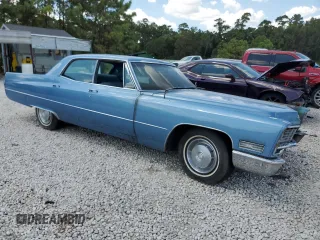 1967 Cadillac DeVille z VIN L7112679, wystawiony jako Copart lot #67846944 z przebiegiem Nie podano mil oraz Szkoda całkowita • Salvage title. Historia ofert i sprzedaży dostępna na DreamBid. Obrazek 4.