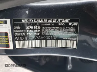 2010 Mercedes-Benz E 550 Luxury with VIN WDDHF7CB9AA030137, listed as a Copart auction lot 86839044 with 223,094 mi miles and Salvage Title. Bid and sale history available at DreamBid. Image 14.