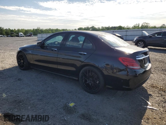 2018 Mercedes-Benz C 43 AMG with VIN 55SWF6EB9JU267340, listed as a Copart auction lot 55448435 with 80,303 mi miles and Clean Title. Bid and sale history available at carsss.com. Image 2.