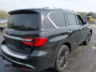 2019 Infiniti QX80 LUXE with VIN JN8AZ2NE7K9238439, listed as a IAAI auction lot 41961424 with Not Provided miles. Bid and sale history available at carsss.com. Image 4.