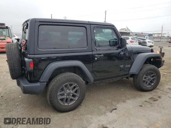 2024 Jeep Wrangler Sport S with VIN 1C4PJXAN1RW125436, listed as a Copart auction lot 59811895 with 17,962 mi miles and Salvage title. Bid and sale history available at DreamBid. Image 3.