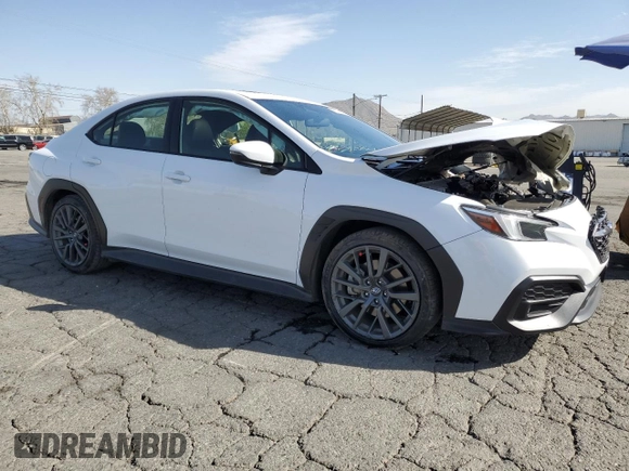 2022 Subaru WRX GT with VIN JF1VBAU63N8017488, listed as a Copart auction lot 47215795 with 24,376 mi miles and Salvage title. Bid and sale history available at DreamBid. Image 4.