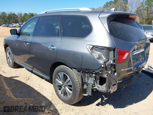 2019 Nissan Pathfinder SV z VIN 5N1DR2MM5KC612594, wystawiony jako IAAI lot #41602287 z przebiegiem 53 240 mil mil oraz . Historia ofert i sprzedaży dostępna na DreamBid. Obrazek 3.