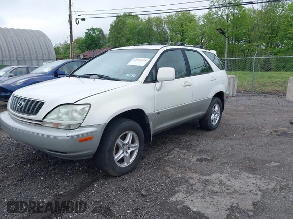 2001 Lexus RX 300 with VIN JTJHF10U310224517, listed as a IAAI auction lot 42201571 with 144,306 mi miles. Bid and sale history available at carsss.com. Image 2.