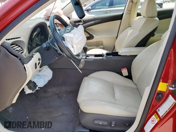 2012 Lexus IS 250 with VIN JTHBF5C2XC5179039, listed as a Copart auction lot 56964635 with 174,438 mi miles and Salvage title. Bid and sale history available at DreamBid. Image 7.