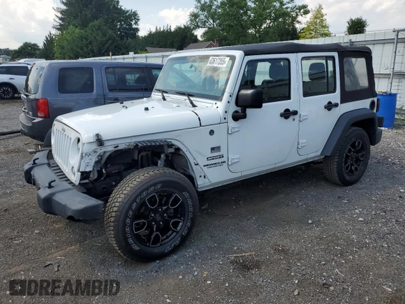 2017 Jeep Wrangler Unlimited Sport with VIN 1C4BJWDG5HL617193, listed as a Copart auction lot 63617355 with 68,304 mi miles and Salvage title. Bid and sale history available at DreamBid. Image 1.