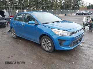 2022 Kia Rio S with VIN 3KPA24AD9NE508022, listed as a IAAI auction lot 41970720 with 39,825 mi miles. Bid and sale history available at carsss.com. Image 1.
