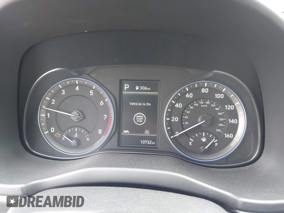 2022 Hyundai Kona SEL with VIN KM8K62AB8NU758652, listed as a IAAI auction lot 41692410 with 10,732 mi miles. Bid and sale history available at carsss.com. Image 7.