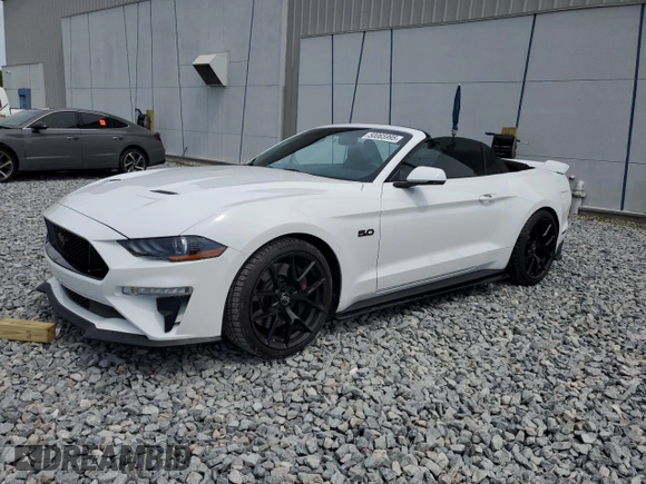 2018 Ford Mustang GT Premium with VIN 1FATP8FF6J5153639, listed as a Copart auction lot 50065995 with 24,979 mi miles and Salvage title. Bid and sale history available at DreamBid. Image 1.