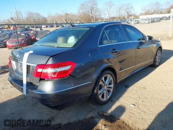 2010 Mercedes-Benz E 550 Luxury with VIN WDDHF7CB8AA161530, listed as a IAAI auction lot 41347163 with 184,364 mi miles and . Bid and sale history available at DreamBid. Image 4.