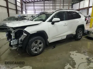 2024 Toyota RAV4 XLE with VIN 2T3P1RFV1RC479039, listed as a Copart auction lot 44535445 with 7,443 mi miles and Salvage Title. Bid and sale history available at carsss.com. Image 1.