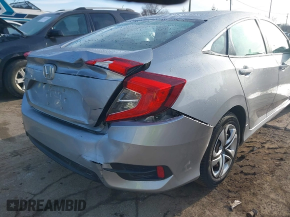 2017 Honda Civic Sedan LX with VIN 19XFC2F50HE037195, listed as a IAAI auction lot 41869368 with 50,538 mi miles. Bid and sale history available at carsss.com. Image 6.