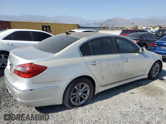2013 Hyundai Genesis 3.8L with VIN KMHGC4DD2DU228151, listed as a Copart auction lot 61568285 with 159,224 mi miles and Clean title. Bid and sale history available at DreamBid. Image 3.
