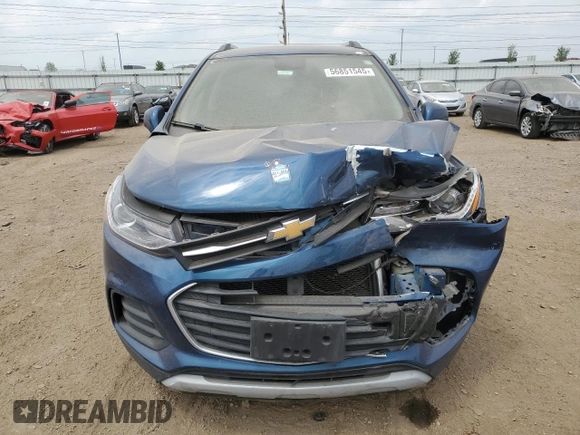 2020 Chevrolet Trax LT with VIN 3GNCJLSB0LL319827, listed as a Copart auction lot 57246955 with 42,014 mi miles and Salvage title. Bid and sale history available at DreamBid. Image 5.