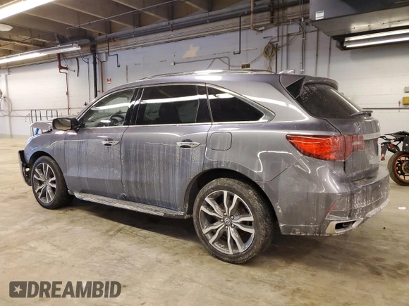 2020 Acura MDX w/Advance Pkg with VIN 5J8YD4H84LL013136, listed as a Copart auction lot 45518445 with 0 mi miles and Salvage Title. Bid and sale history available at carsss.com. Image 2.