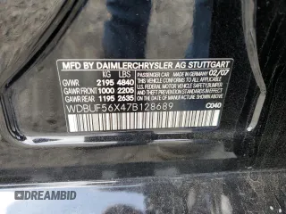 2007 Mercedes-Benz E 350 z VIN WDBUF56X47B128689, wystawiony jako Copart lot #59374825 z przebiegiem 138 042 mil mil oraz Szkoda całkowita • Salvage title. Historia ofert i sprzedaży dostępna na DreamBid. Obrazek 12.