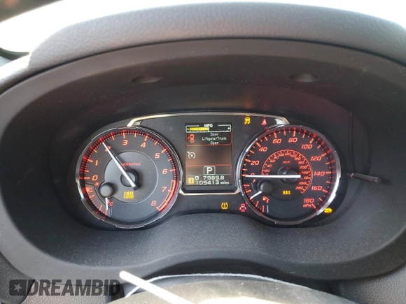 2016 Subaru WRX Premium with VIN JF1VA1E6XG8819931, listed as a Copart auction lot 85369844 with 109,413 mi miles and Salvage Title. Bid and sale history available at carsss.com. Image 9.