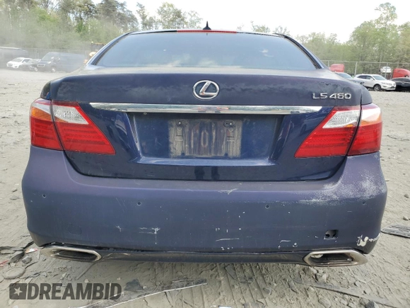 2011 Lexus LS 460 with VIN JTHBL5EF1B5103121, listed as a Copart auction lot 54085145 with 160,475 mi miles and Clean title. Bid and sale history available at DreamBid. Image 6.