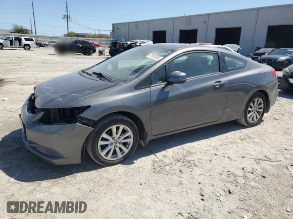2012 Honda Civic Cpe EX-L with VIN 2HGFG3B15CH518961, listed as a Copart auction lot 47932635 with Not Provided miles and Salvage Title. Bid and sale history available at carsss.com. Image 1.