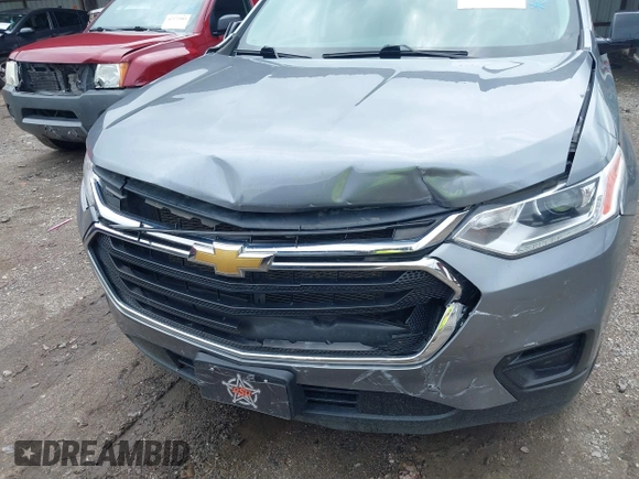 2020 Chevrolet Traverse LS with VIN 1GNERFKW3LJ237541, listed as a IAAI auction lot 42372625 with 107,470 mi miles and . Bid and sale history available at DreamBid. Image 12.