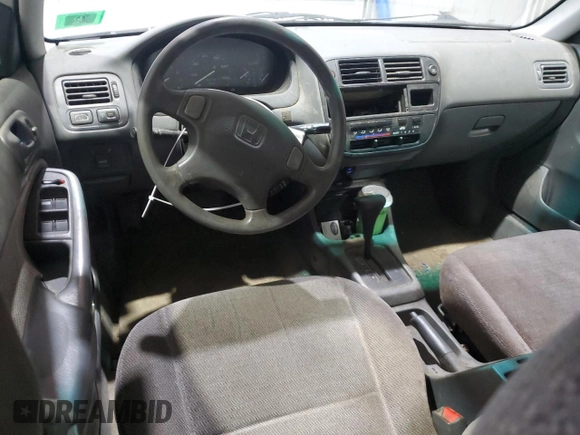 1998 Honda Civic LX with VIN 2HGEJ6675WH554442, listed as a Copart auction lot 53257865 with 104,597 mi miles and Clean Title. Bid and sale history available at DreamBid. Image 8.