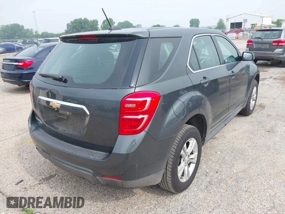 2017 Chevrolet Equinox LS z VIN 2GNALBEK5H1513091, wystawiony jako IAAI lot #42447922 z przebiegiem 240 192 mil mil oraz . Historia ofert i sprzedaży dostępna na DreamBid. Obrazek 4.