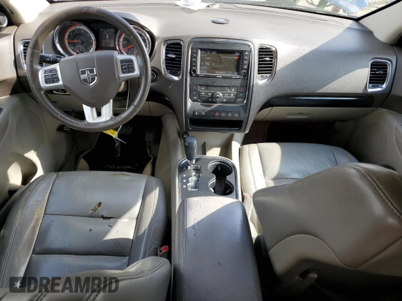2013 Dodge Durango Crew with VIN 1C4SDHDT3DC697734, listed as a Copart auction lot 43588155 with 150,720 mi miles and Salvage title. Bid and sale history available at DreamBid. Image 8.