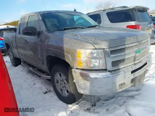 2012 Chevrolet Silverado 1500 LT with VIN 1GCRKSE72CZ199765, listed as a IAAI auction lot 41473863 with 129,626 mi miles. Bid and sale history available at carsss.com. Image 1.