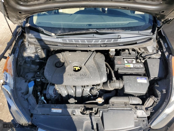 2012 Hyundai Elantra GLS with VIN KMHDH4AE4CU185819, listed as a Copart auction lot 43627765 with 127,673 mi miles and Salvage Title. Bid and sale history available at carsss.com. Image 11.
