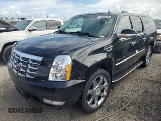 2014 Cadillac Escalade ESV Luxury with VIN 1GYS4HEF1ER157798, listed as a Copart auction lot 75608574 with 131,499 mi miles and Non repairable. Bid and sale history available at DreamBid. Image 1.