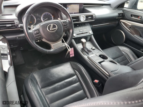 2015 Lexus RC 350 with VIN JTHHE5BC8F5002307, listed as a Copart auction lot 54145344 with 43,725 mi miles and Salvage Title. Bid and sale history available at carsss.com. Image 8.