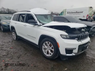 2021 Jeep Grand Cherokee Limited with VIN 1C4RJKBG7M8147854, listed as a Copart auction lot 46322894 with Not provided miles and Salvage title. Bid and sale history available at DreamBid. Image 4.
