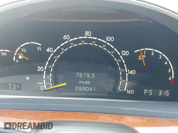 2001 Mercedes-Benz S 320/430/500 with VIN WDBNG70J21A211519, listed as a IAAI auction lot 42170604 with 99,041 mi miles and . Bid and sale history available at carsss.com. Image 7.