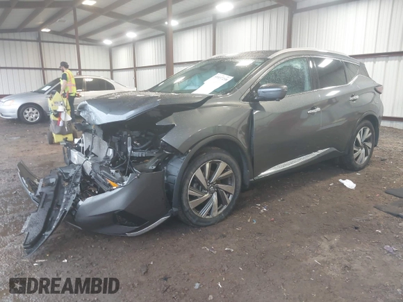 2019 Nissan Murano S with VIN 5N1AZ2MS3KN145990, listed as a IAAI auction lot 41037238 with 58,842 mi miles. Bid and sale history available at carsss.com. Image 2.