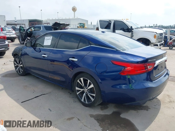 2016 Nissan Maxima SV with VIN 1N4AA6APXGC415700, listed as a IAAI auction lot 42244538 with Not provided miles and . Bid and sale history available at DreamBid. Image 3.