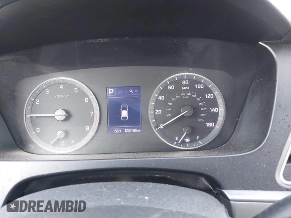 2017 Hyundai Sonata Sport with VIN 5NPE34AF6HH571353, listed as a IAAI auction lot 41796296 with 102,196 mi miles. Bid and sale history available at carsss.com. Image 7.