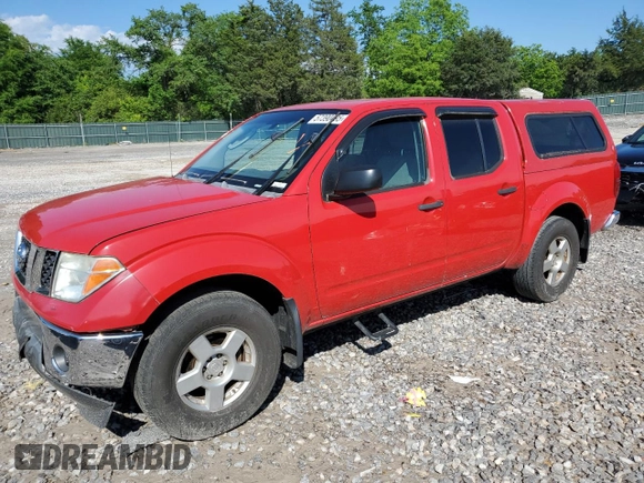 2005 Nissan Frontier LE with VIN 1N6AD07W15C443067, listed as a Copart auction lot 57390495 with 128,956 mi miles and Clean title. Bid and sale history available at DreamBid. Image 1.