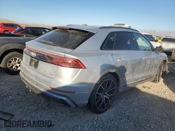 2019 Audi Q8 Prestige with VIN WA1FVAF15KD019070, listed as a Copart auction lot 43089295 with 67,498 mi miles and Non repairable. Bid and sale history available at DreamBid. Image 3.