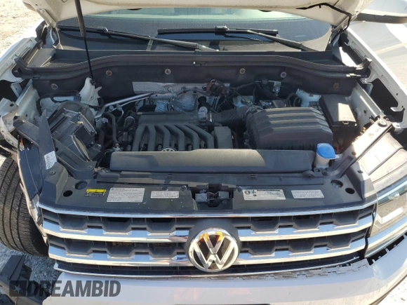 2018 Volkswagen Atlas SEL with VIN 1V2MR2CA4JC579242, listed as a Copart auction lot 56152485 with 97,362 mi miles and Salvage title. Bid and sale history available at DreamBid. Image 12.