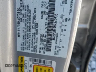 2017 Ford Fusion SE с VIN 3FA6P0H75HR370935, выставлен на аукционе Copart как лот 50082105 с пробегом 209 960 миль миль и Списание • Salvage title. История ставок и продаж доступна на DreamBid. Изображение 14.