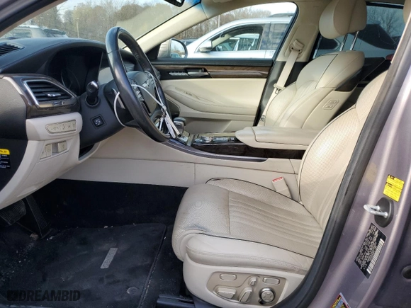 2018 Genesis G90 5.0L Ultimate with VIN KMHG54JH9JU049263, listed as a Copart auction lot 80871854 with 39,672 mi miles and Salvage Title. Bid and sale history available at carsss.com. Image 7.