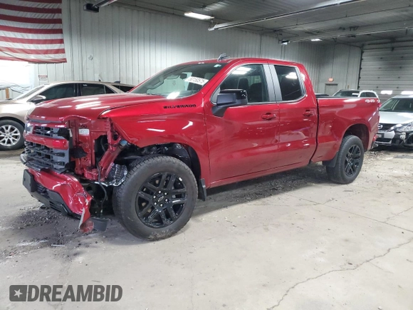 2024 Chevrolet Silverado 1500 with VIN 1GCRDEED2RZ401790, listed as a Copart auction lot 50150575 with 7,244 mi miles and Salvage Title. Bid and sale history available at DreamBid. Image 1.