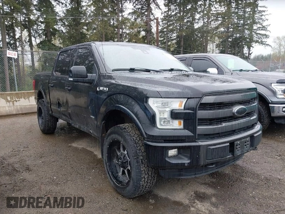 2015 Ford F-150 XLT with VIN 1FTEW1EG9FFB36102, listed as a IAAI auction lot 42008173 with 379,108 mi miles. Bid and sale history available at carsss.com. Image 1.