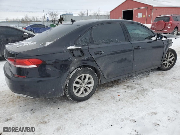 2020 Volkswagen Passat 2.0T S with VIN 1VWAA7A37LC021933, listed as a Copart auction lot 88478705 with 0 mi miles and Salvage Title. Bid and sale history available at carsss.com. Image 3.